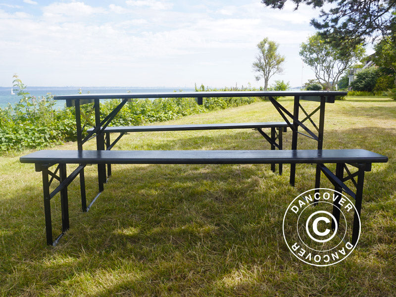 Zestaw piwny PRO 220x60x78cm, Czarny