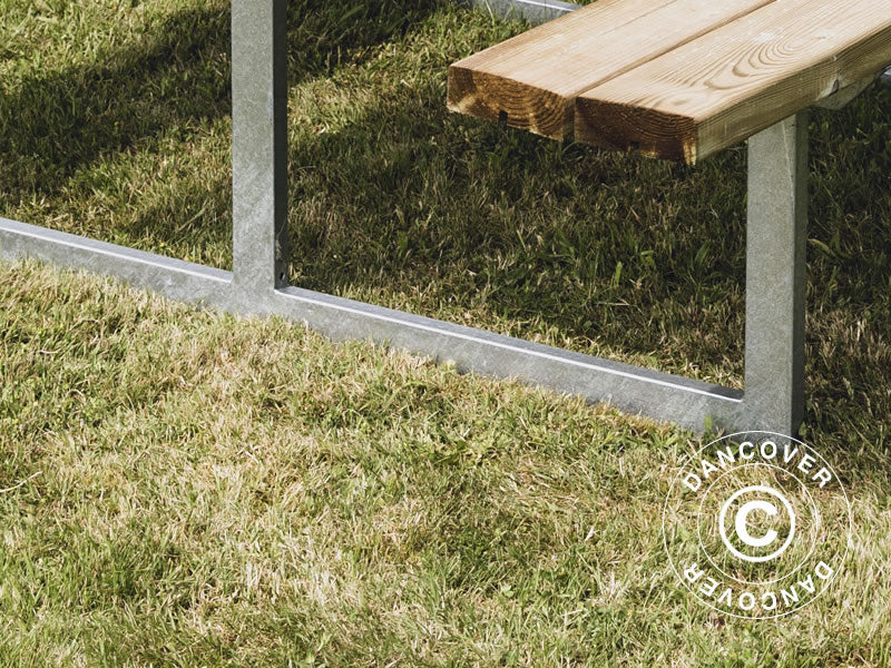 Stół piknikowy, 1,4x1,75x0,75m, Drewno