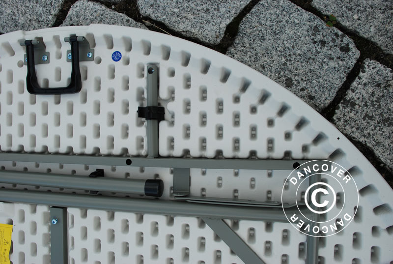 Składany stół Ø154cm, Jasny szary (1 szt.)