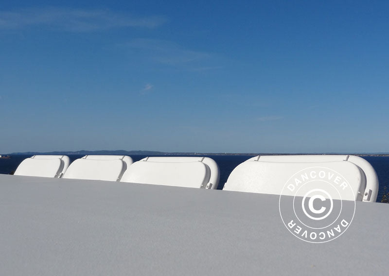 Krzesła składane 44x44x80cm, Biały, 8 szt.