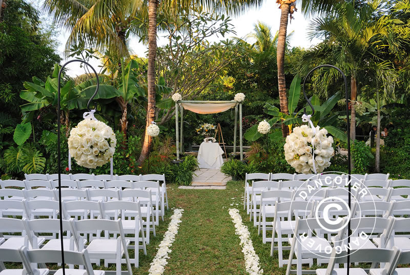 Krzesła składane 44x46x77cm, Biały, 24 szt.