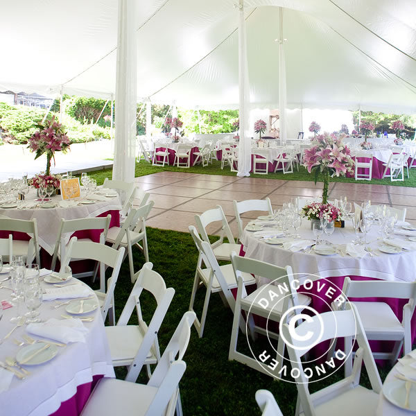 Krzesła składane 44x46x77cm, Biały, 24 szt.