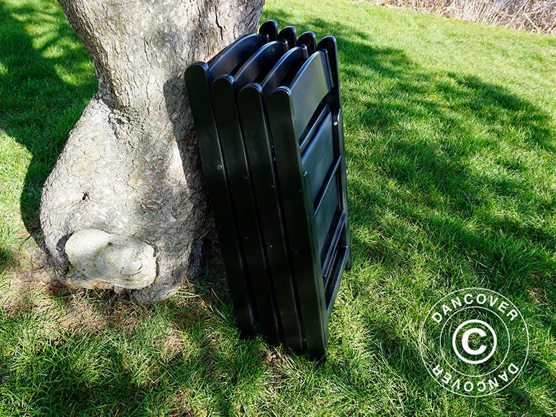 Krzesła składane Czarny 44x46x77cm, 24 szt.