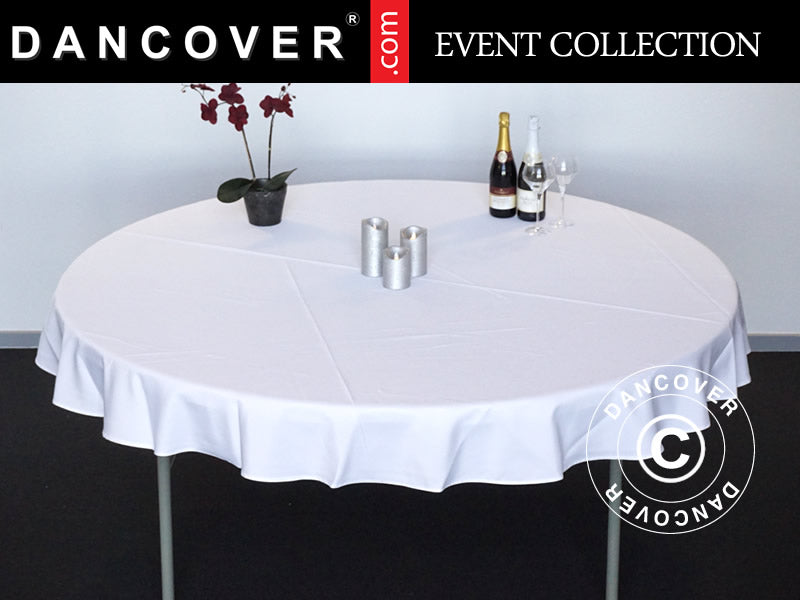 Obrus Ø183x20cm, Biały