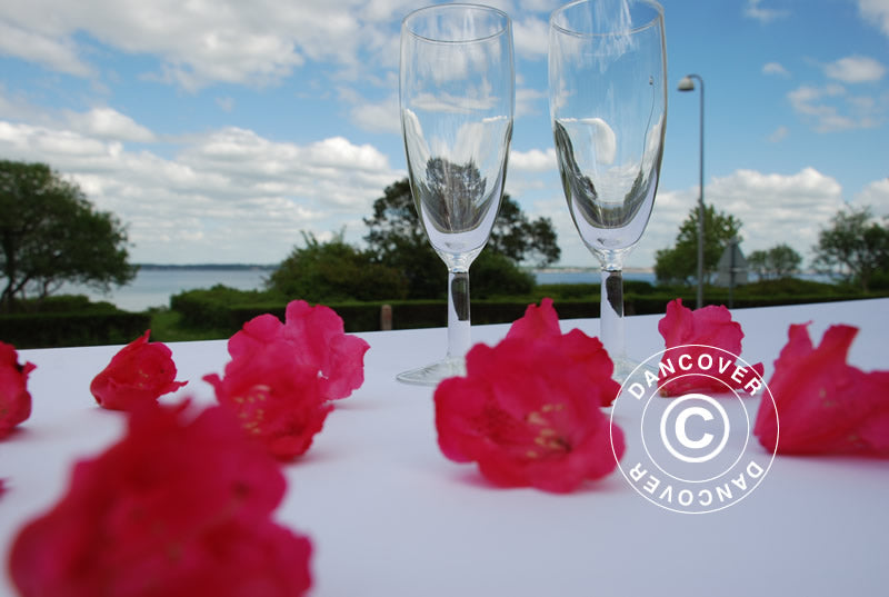 Elastyczny pokrowiec na stół 244x75x74cm, Biały