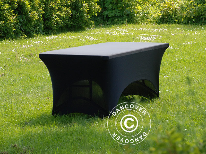 Elastyczny pokrowiec na stół 183x75x74cm, Czarny