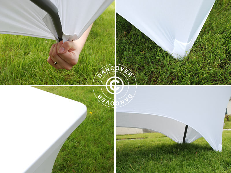 Elastyczny pokrowiec na stół 150x72x74cm, Biały