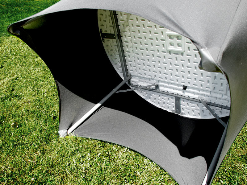 Elastyczny pokrowiec na stół Ø116x74cm, Czarny