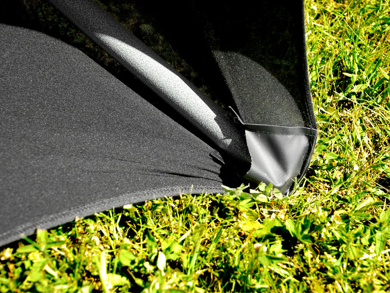 Elastyczny pokrowiec na stół Ø116x74cm, Czarny