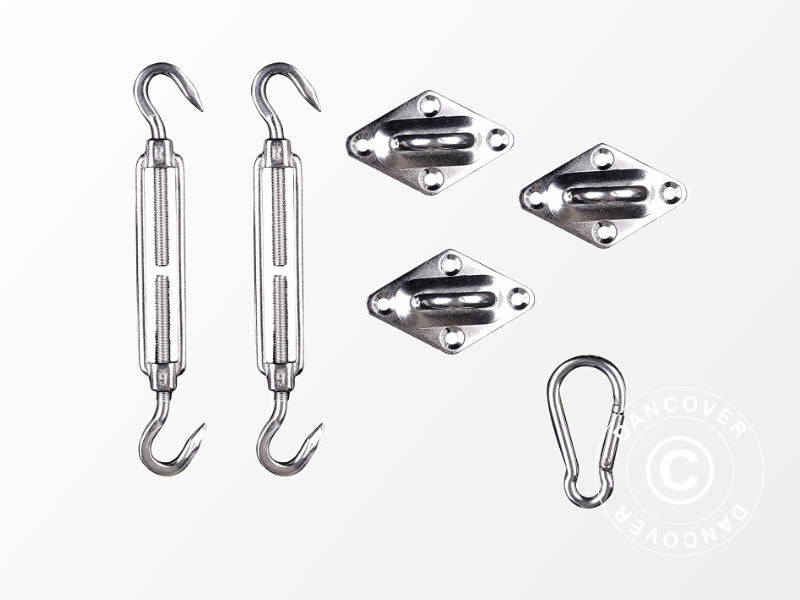 Żagiel przeciwsłoneczny 5x5x7m, Trójkątny, Piasek