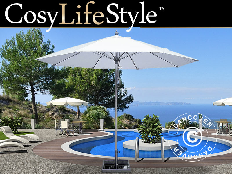 Parasol Bermuda, Ø3m, Biały