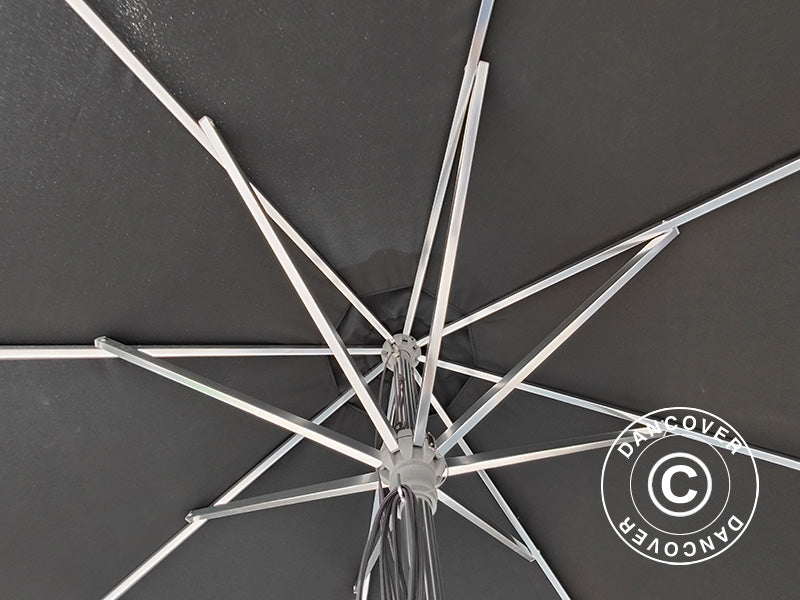 Parasol Bermuda, Ø3m, Czarny