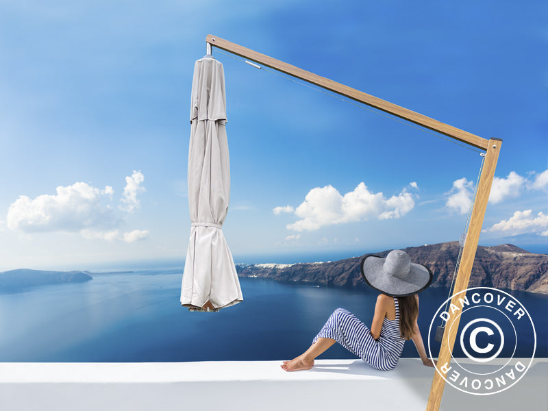 Parasol na wsporniku Bahamas, Ø4m, Piasek