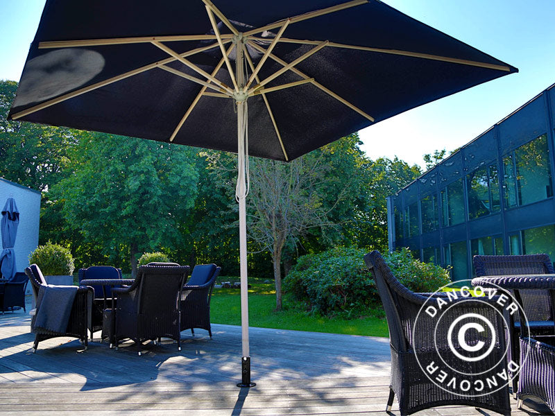 Podstawa do parasola dla tarasu drewnianego, Srebrny