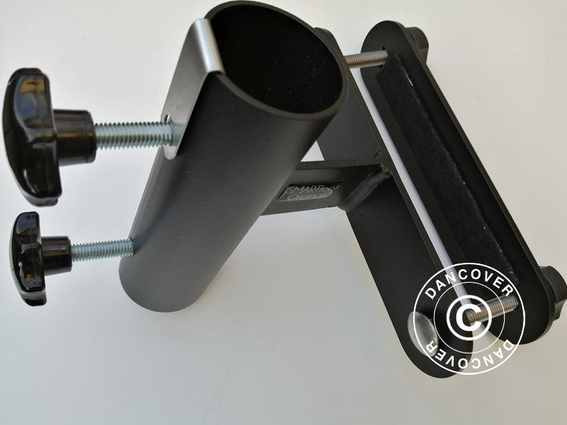 Uchwyt do parasola montowany na balustradzie balkonu, Czarny