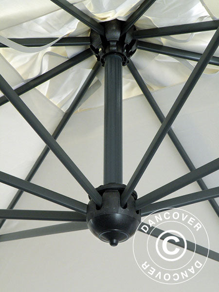 Parasol na wysięgniku Napoli Braccio z falbaną, 3x4m, Ecru