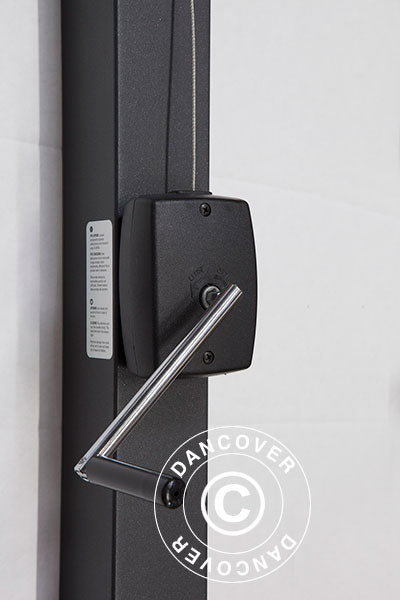 Parasol na wysięgniku Napoli Braccio z falbaną, 3x4m, Ecru