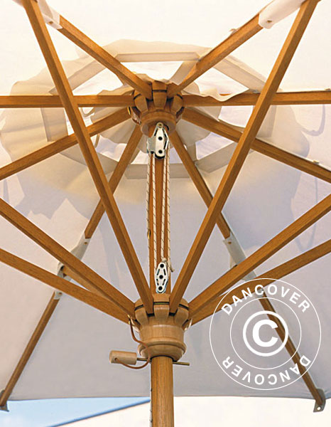 Parasol Palladio Standard z falbaną, 3x4m, Ecru