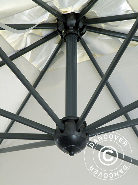 Parasol na wysięgniku, Leonardo Braccio z falbaną, 3x4m, Ecru