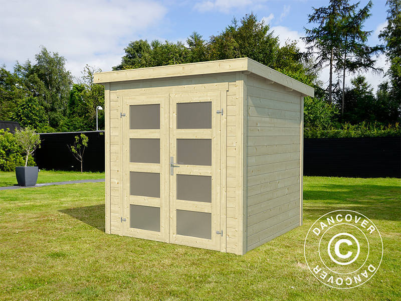 Drewniana szopa Torrent 2x2,5x2,11m, 28mm, 4,75m², Naturalny