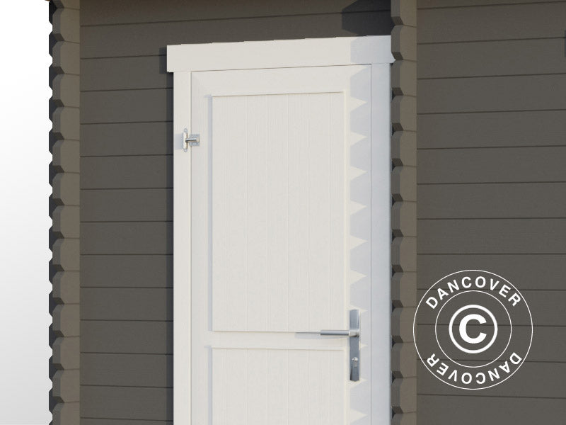 Drewniana szopa,&nbsp;domek Riga 4,25x2,8x2,22m, 34mm,&nbsp;11,3m²,&nbsp;Ciemny szary