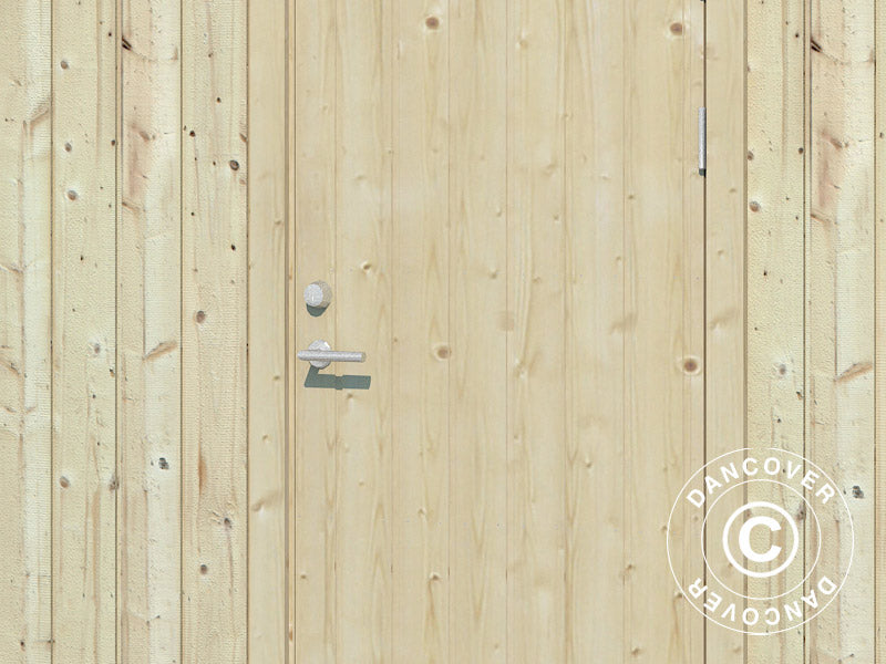 Szopa drewniana z podłogą, 5,61x3,3x2,59m, 16,9m², Naturalny