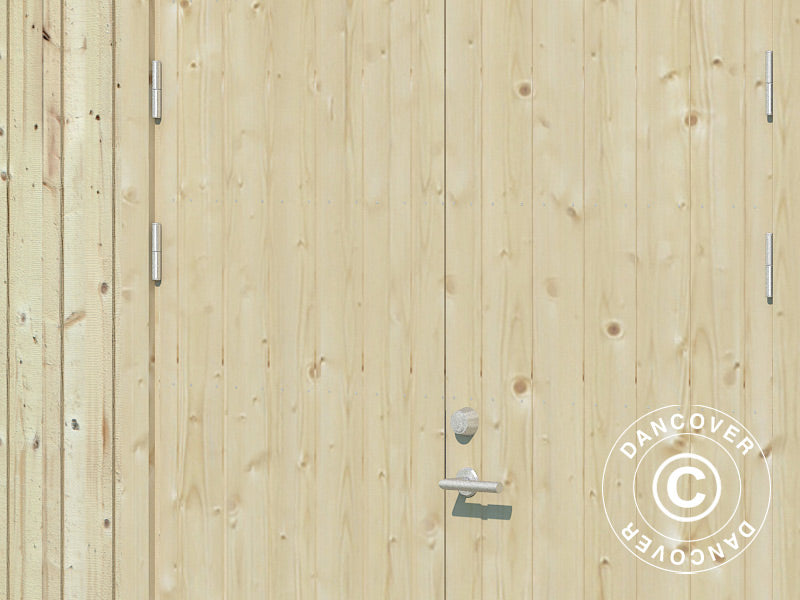 Szopa drewniana z podłogą, 3,3x4,52x2,96m, 13,6m², Naturalny