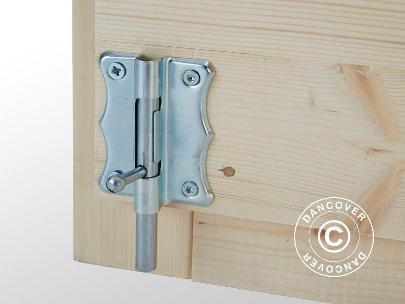 Szopa drewniana Bertilo Wallstore Velo, 2,06x1,02x1,35m, 2,1m&sup2;, Naturalny