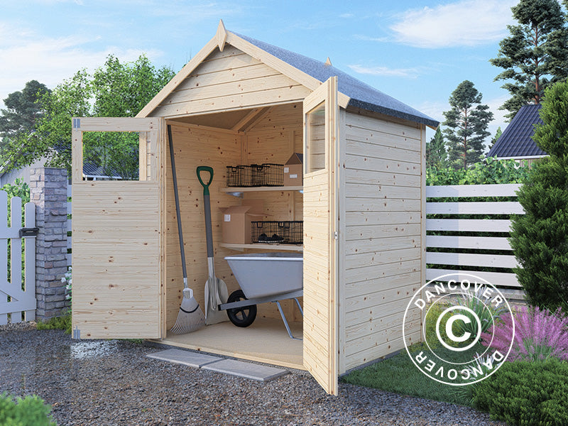 Drewniana szopa, Bertilo Sylt 1, 1,8x1,2x2,25m, 2,16m²