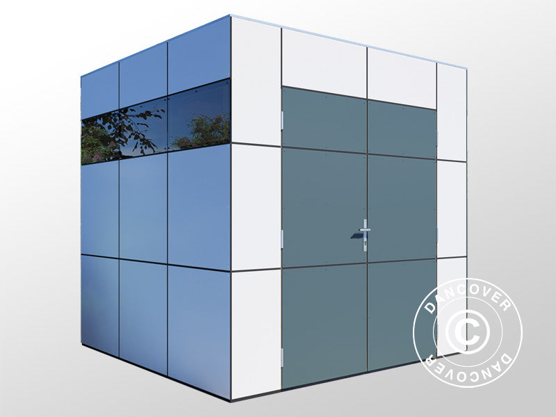 Drewniana szopa, Bertilo HPL 1, 2,3x2,28x2,3m,&nbsp;5,24m²,&nbsp;Antracyt/Biały