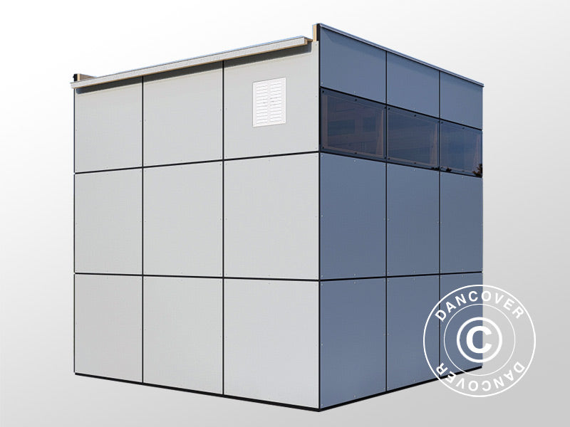 Drewniana szopa, Bertilo HPL 1, 2,3x2,28x2,3m,&nbsp;5,24m²,&nbsp;Antracyt/Szary