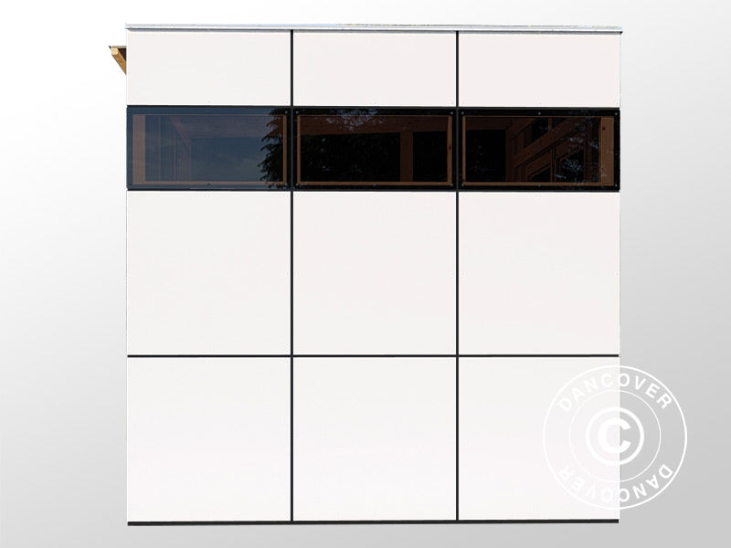 Drewniana szopa, Bertilo HPL 2, 3,45x2,28x2,3m,&nbsp;7,86m²,&nbsp;Antracyt/Biały