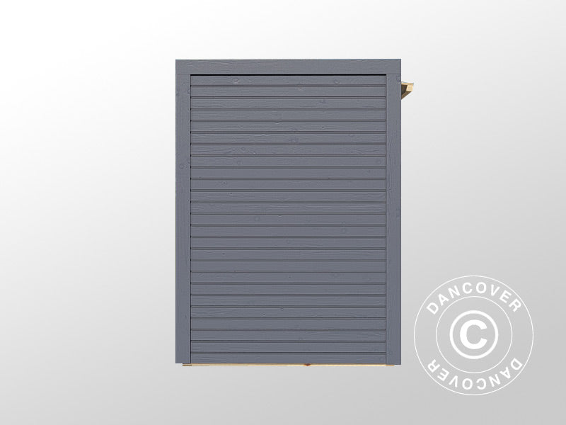 Drewniana szopa na rowery, Bertilo Box Bike, 2,07x1,03x1,43m,&nbsp;2,1m²,&nbsp;Antracyt