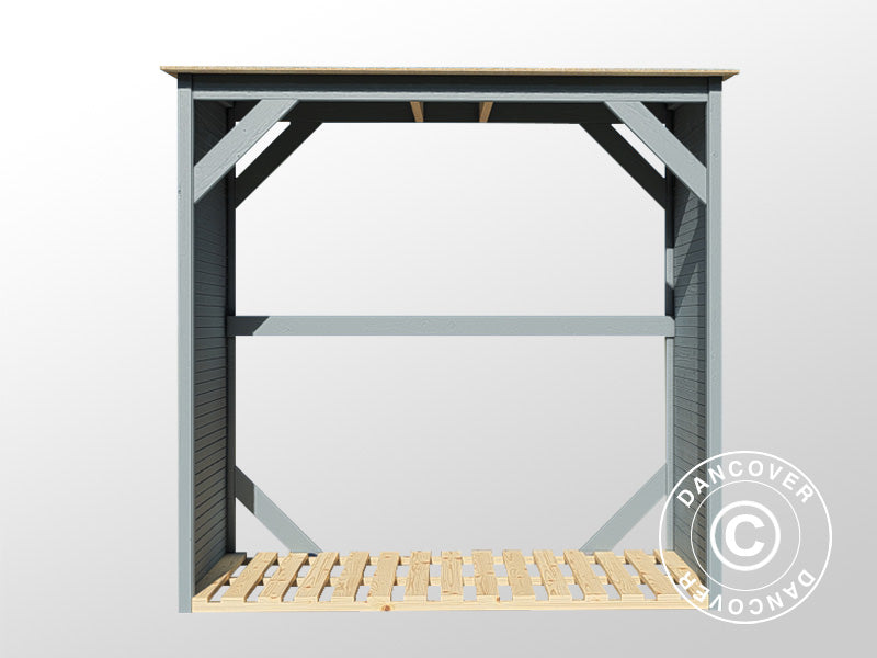Drewutnia, Bertilo Fineline 2, 1,66x0,75x1,7m,&nbsp;1,24m²,&nbsp;Szary