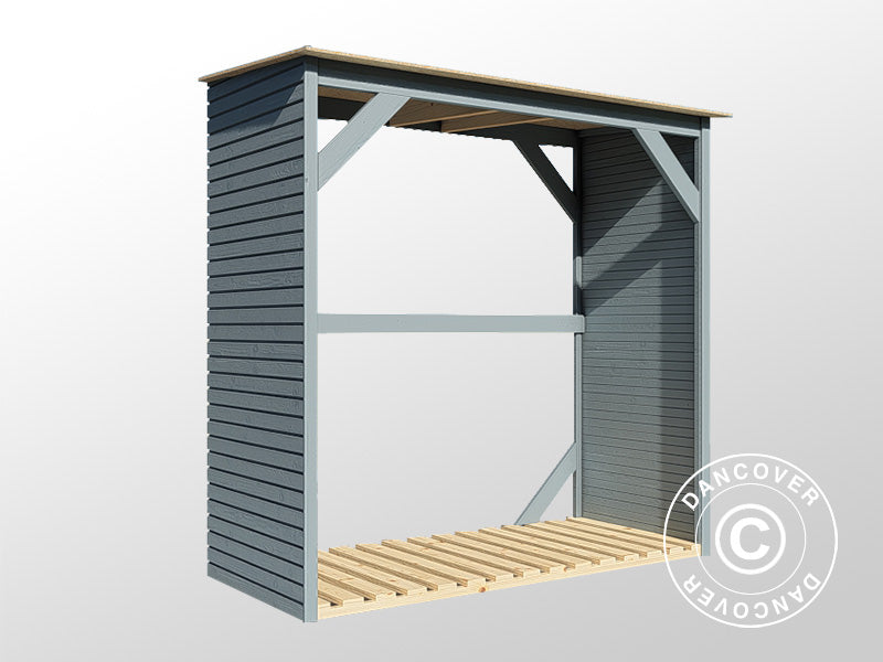 Drewutnia, Bertilo Fineline 2, 1,66x0,75x1,7m,&nbsp;1,24m²,&nbsp;Szary