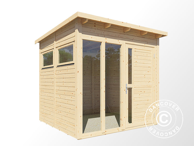 Domek drewniany, Bertilo Pentus 2O, 2,26x2,34x2,33m, Naturalne drewno