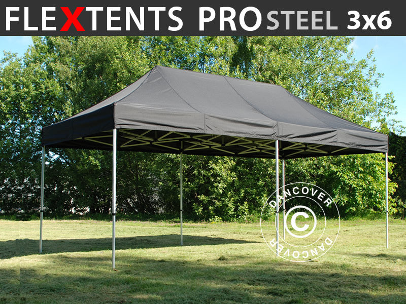 Flext. Pro Steel 3x6m Black Top+Frame YU+GL